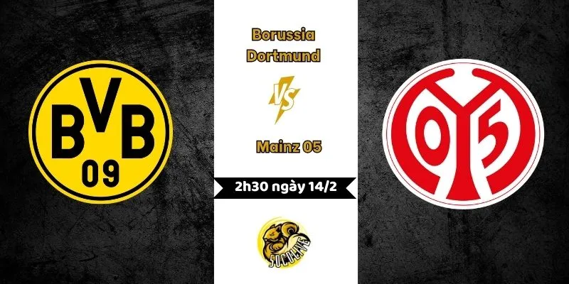 Nhận định Borussia Dortmund vs Mainz 05 2h30 ngày 14/2